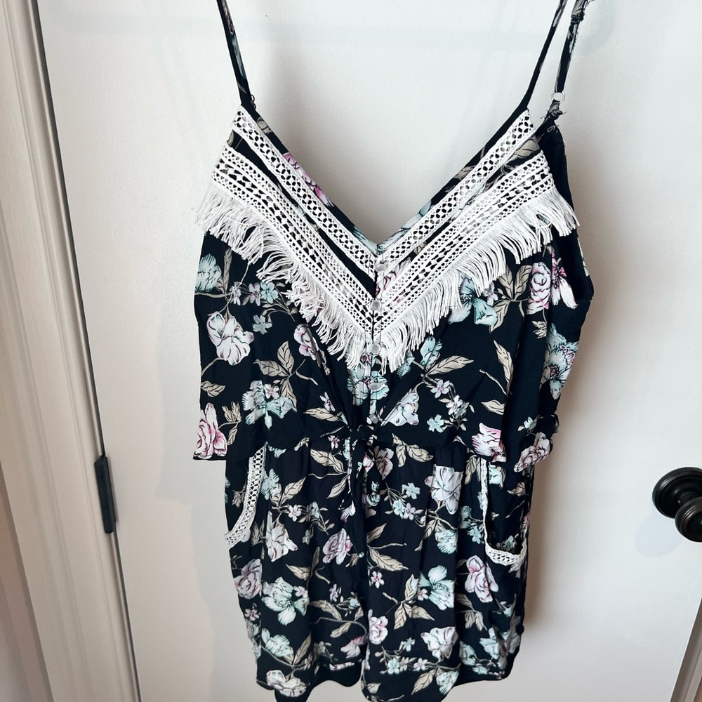 Floral Tank Romper